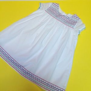 Pippa & Julie White Embroidered Dress Size 6
